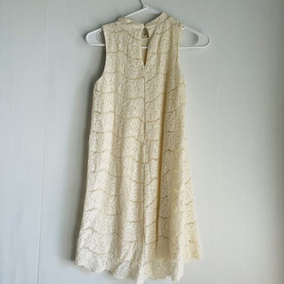 Art Class Cream Lace Dress Lined - Picture 2 of 4